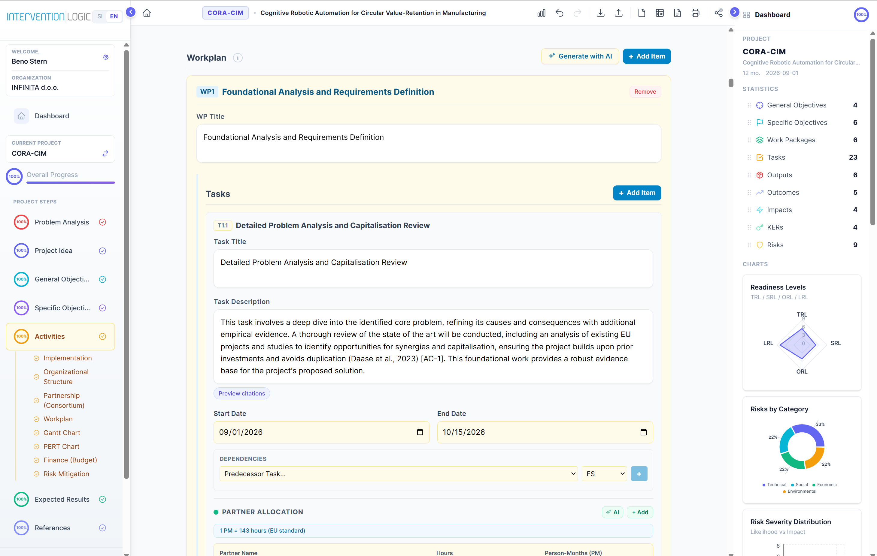 Workplan — task list