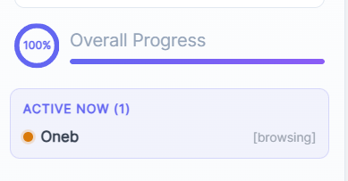 Active now sidebar panel